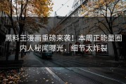 黑料王漫画重磅来袭！本周正能量圈内人秘闻曝光，细节太炸裂